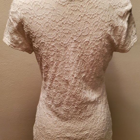 EXPRESS white lace top - Picture 8 of 10